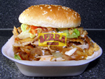Serra-Burger mit Hähnchen Döner